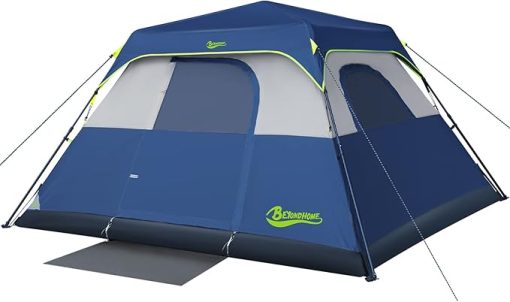 6 Person Instant Cabin Tent - Waterproof Windproof Family Camping