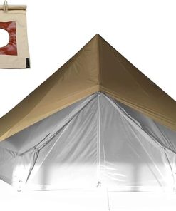 WINTENT Waterproof Top Tarp with Stove Jack for Cotton Canvas Tent