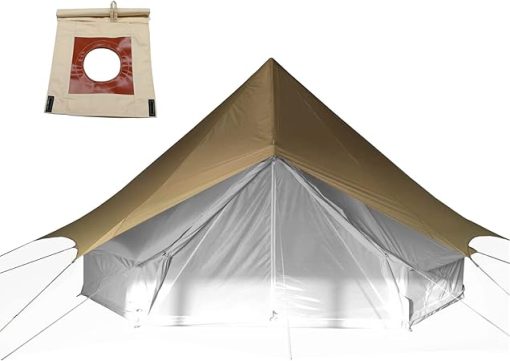 WINTENT Waterproof Top Tarp with Stove Jack for Cotton Canvas Tent
