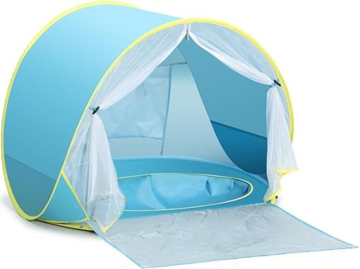 Portable Baby Beach Tent with UV Protection for Infants and Toddlers
