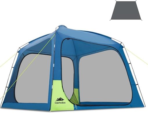 10x10 Screen House Tent for Camping with UPF 50+ Mesh Net Walls