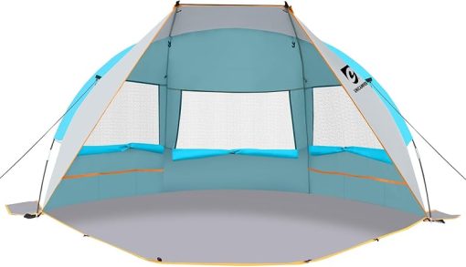 Portable Beach Tent for 2-3 People with UPF 50+ Waterproof Floor