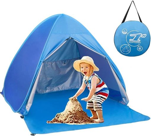 Beach Tent Sun Shelter UPF 50+ Canopy for 2-3 People Outdoor Use