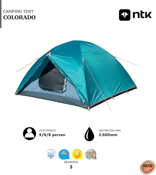 NTK Colorado GT Family Camping Tent 100% Waterproof Easy Setup - Image 2