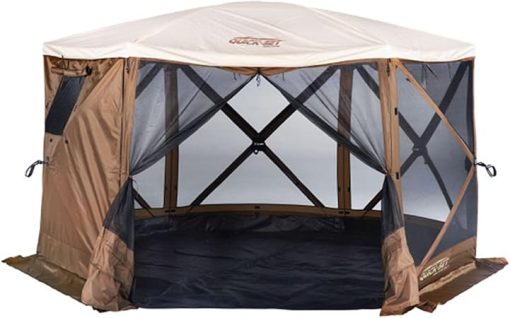 CLAM Quick-Set Rain Fly for Pavilion Canopy Tent Light Tan - Image 2