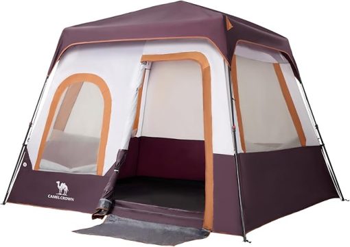 Camel Crown Instant Cabin Tent for 4/6 Persons with Easy Setup