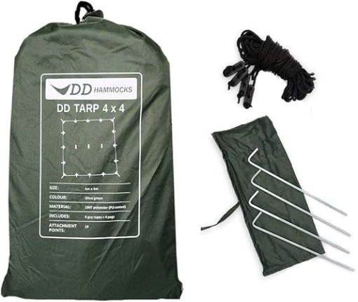 DD Tarp 4x4 Olive Green 13ft x 13ft Durable Shelter by DD Hammocks