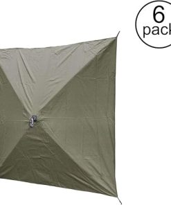 Clam Screen Hub Green Fabric Wind & Sun Panels Accessory Only (6 Pack) 2