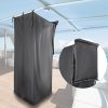Adjustable Pontoon Boat Privacy Tent Waterproof with Storage Bag