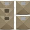 Eagle Peak Wind Screen Side Wall Panel Set Weather Resistant Beige
