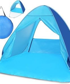 Pop Up Beach Tent Kratax Instant Shade Shelter UPF 50+ for Outdoors