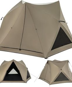 Goplus Instant Dome Tent for 4-6 People Waterproof Easy Setup