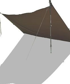 Baldy Ultralight Waterproof Tarp 1.1oz Silpoly Tan for Camping 2