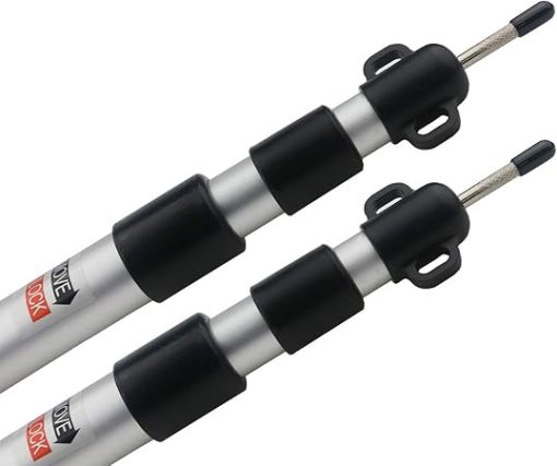Sunnyglade 2 Adjustable Tarp Poles Telescoping Aluminum Rods Set - Image 2