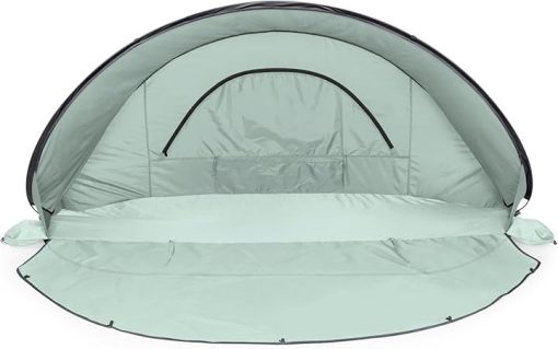 Manta Portable Beach Tent Pop Up Sun Shelter Light Green Shade - Image 2
