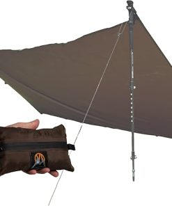 Baldy Ultralight Waterproof Tarp 1.1oz Silpoly Tan for Camping