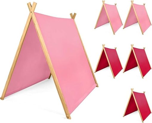 6 Pack Kids Teepee Tents Indoor Outdoor Sleepover Pajama Party