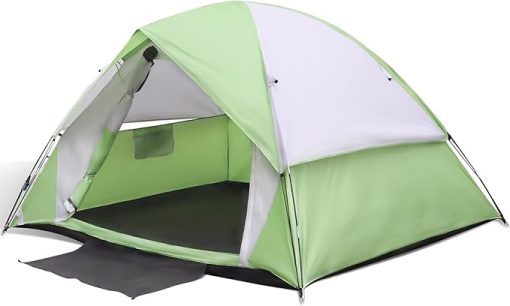 4 Person Waterproof Dome Tent with Removable Rainfly for Camping