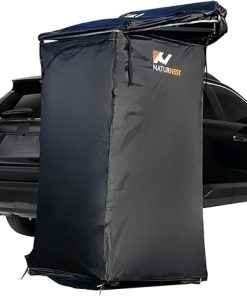 Portable Shower Tent for Camping SUV Awning with Roof and Floor Mat