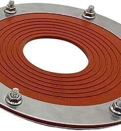 Silicone Tent Stove Jack Round Base Roof Pipe Flashing for Tents