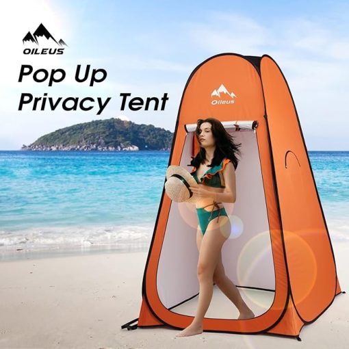 Oileus Portable Pop Up Privacy Tent for Camping and Beach Use - Image 2