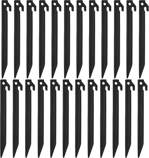 24 Plastic Inflatables Stakes 8.8 Inch Heavy Duty Yard Anchor