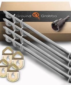 Premium Drill Driven Ground Anchors for Hard Ground Tent Stakes