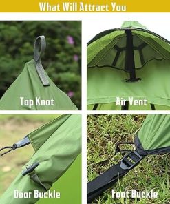 Ultralight Hot Tent for Camping Tepee with Stove Jack for 1-2 People 2