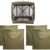 Night Cat Backpacking Tent with Inflatable Sleeping Pad for 1 Person 4