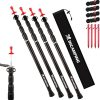 Adjustable Heavy Duty Tarp Poles 7.6FT XINCAMPING Aluminum Poles