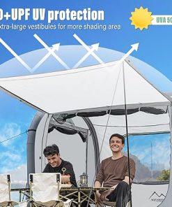 Inflatable SUV Tent for Camping with Car Attachment and Storage Bag 2