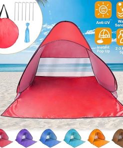 Beach Tent for 2-3 People, UPF50+ Waterproof Sun Shelter Canopy 2