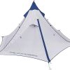 Gorich Beach Tent for 4 People with Replacement Poles Silver 3