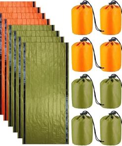 8 Pack Waterproof Emergency Sleeping Bag for Outdoor Camping Hiking