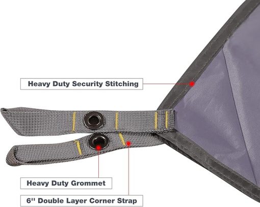 Large Waterproof Camping Tarp Lightweight Multifunctional Tent Footprint - Image 2