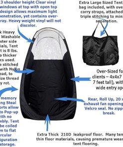 Instant Pop Up Airbrush Spray Tanning Tent Black for Home Use 2
