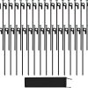 Rebar J Hook Ground Stakes 18 Inch 3/8 Inch 20 Pack 3