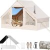 Easy Setup Anti-UV Beach Tent with Extended Floor for 3-4 People 3