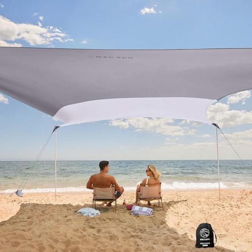 Wekapo 10x10 FT Beach Shade Canopy Tent with UPF 50 for Outdoors