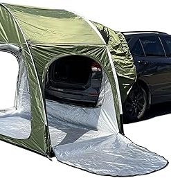 SUV Camping Tent with Porch and Awning for Outdoor Adventures