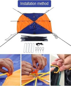 Inflatable Boat Sun Shelter Awning Canopy Tent for 4 Persons 2