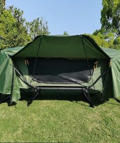 Folding Waterproof Tent Cot Elevated Camping Sleeping Bed with Cover 2
