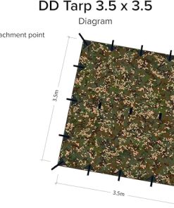 DD Hammocks Tarp 3.5 x 3.5 Meters for Outdoor Adventures 2
