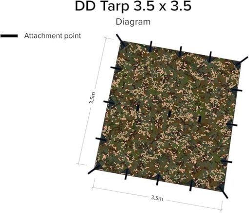 DD Hammocks Tarp 3.5 x 3.5 Meters for Outdoor Adventures - Image 2