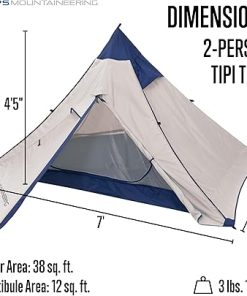 2-Person Lightweight Backpacking Tent ALPS Mountaineering Trail Tipi 2