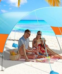 Beach Canopy Sun Shade Portable Tent for Family Camping and Vacation