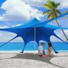 Beach Tent Sun Shelter 7×7 Feet Canopy for 2-6 People with UPF 50+ 4
