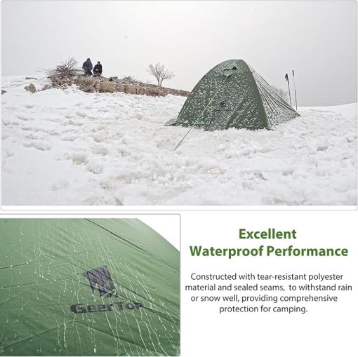 GEERTOP Ultralight 2 Person Waterproof Tent for Camping and Hiking - Image 2
