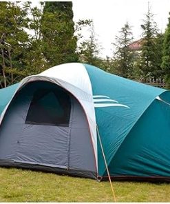 NTK Larami GT 10 Person Tent for Camping, 10’x18′ Big Camping Tent with 3 Rooms, 100% 2500 mm Waterproof Dome & Breathable Mesh, Warm & Cold Weather Family Tent 2