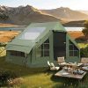 YITAHOME Waterproof Canvas Bell Yurt Tents for Family Camping 4